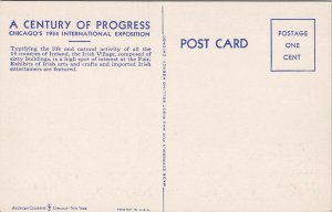 Irish Village Chicago IL 1934 Exposition Century of Progress Unused Postcard G23 