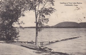 CANAAN, Connecticut, PU-1916; Landing At Twin Lake Station