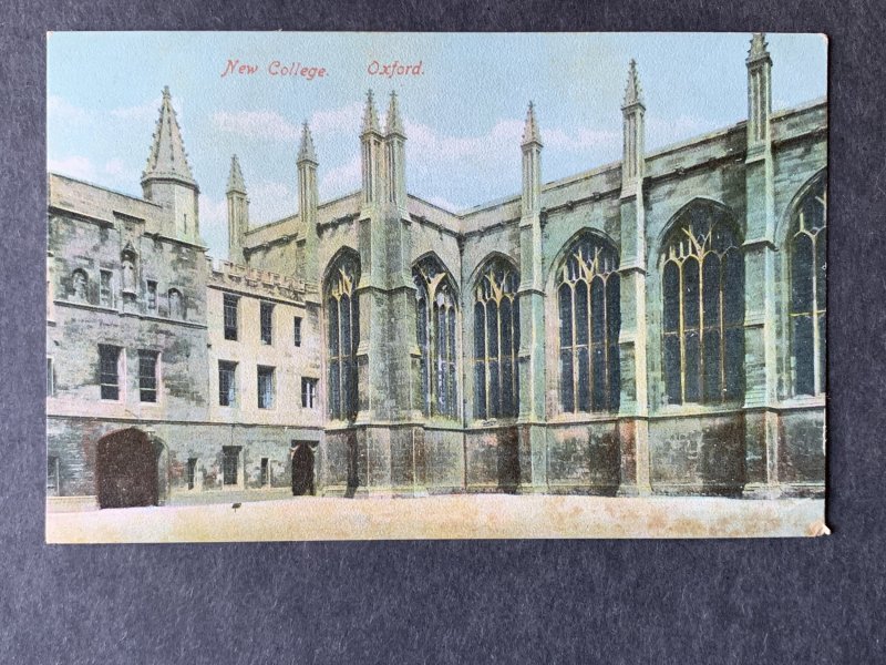 New College Oxford UK Litho Postcard H1351083930