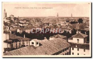 Old Postcard Italia Padova Italy Panorama della Citta vist dall Observatorio