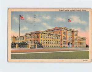 Postcard Lowell Textile Institute, Lowell, Massachusetts