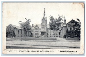 1908 Bridgeport Hospital Bridgeport CT Southbridge MA Antique Postcard 