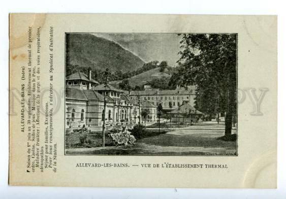 132912 FRANCE ALLEVARD-LES-BAINS rest advertising Vintage PC