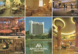 Apollo Hotel Singapore Indonesian Restaurant Coffee Lounge Postcard