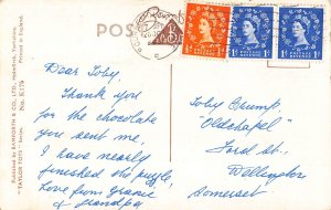 Bamforth Children Comic Boy Drinking Beer Tomorrow never comes! 1953 postcard