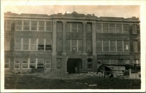 RPPC New High School Under Construction Beaverton Oregon OR Postcard D8
