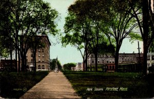 Massachusetts Pittsfield Park Square 1911