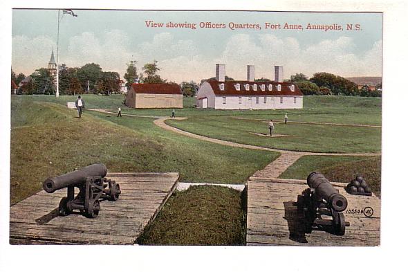 Officers Quarters and Cannons, Fort Anne, Annapolis Nova Scotia