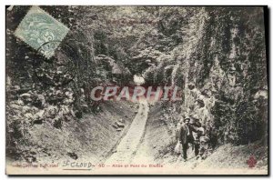 Old Postcard Parc de St Cloud Allee and bridge Devil