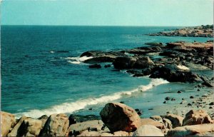 Scene Along the Rocky Shores of Maine Postcard PC102