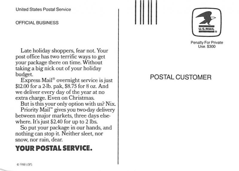 Holiday - United States Postal Service