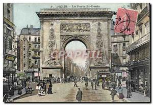 Old Postcard Paris Porte Saint Denis