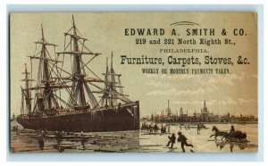 1880s-90s Edward A. Smith & Co. Furniture Carpets Stoves Lot Of 2 P217