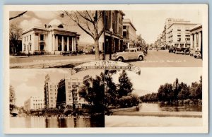 Reno The Biggest Little City In The World Nevada Multiview RPPC Photo Postcard