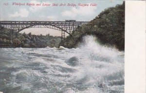 New York Niagara Falls Whirlpool Rapids And Lower Steel Arch Bridge