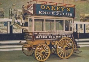 Oakeys Antique Knife Shoe Polish Vendor Transportation Advertising 2x Postcard