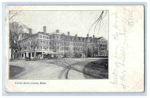 1905 Curtis Hotel Building Horse Carriage Lenox Massachusetts MA Posted Postcard