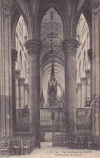 France Rouen La Cathedrale de Rouen Le Pourtour du Choeur