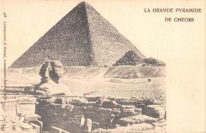 uk33384 la grande de pyramide de chebos real photo egypt