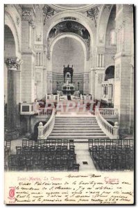 Postcard Old Tours St. Martin Choir
