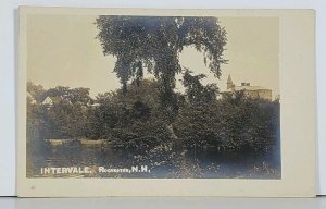 Intervale Rochester New Hampshire RPPC udb Real Photo Lake Buildings Postcard K2