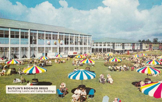 Butlins Bognor Regis Holiday Camp Swimming Pool Lawns 2x Postcard S ...