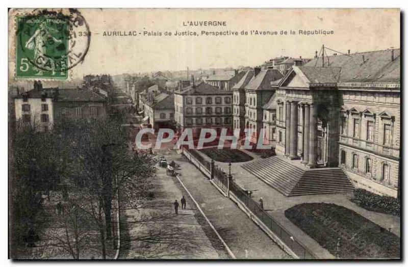 Aurillac - Courthouse - Old Postcard