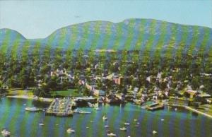 Maine Bar Harbor Aerial View 1966
