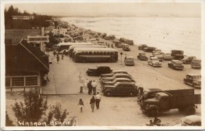 Wasaga Beach ON Ontario Chatter Box Dardanella Bus c1949 Real Photo Postcard F47
