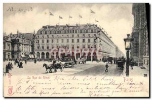 Old Postcard Paris's Rue de Rivoli