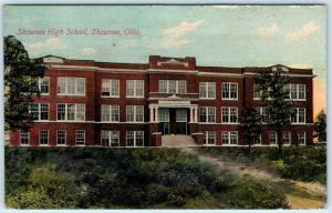 SHAWNEE, Oklahoma OK   SHAWNEE HIGH SCHOOL  Pottawatomie County c1910s  Postcard