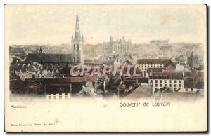 Old Postcard Panorama Remembrance of Louvain