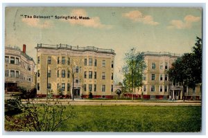 1918 The Belmont Exterior Scene Springfield Massachusetts MA Posted Postcard