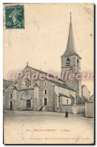 Postcard Old Ancy Le Franc Church