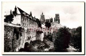 Old Postcard Laon Ramparts Walk and the North