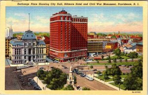 Postcard HOTEL SCENE Providence Rhode Island RI AM5925