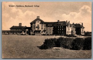 Postcard Sainte-Anne-de-Bellevue PQ c1910s Women’s Residence Macdonald College