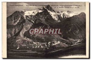 Postcard Old High Dauphine Surroundings Lautaret La Grave General view and Meije