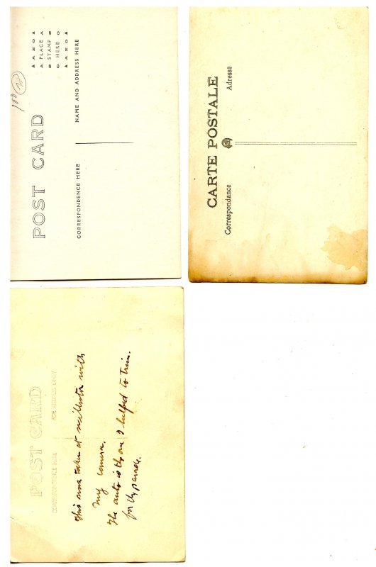 3 RPPC's - Men