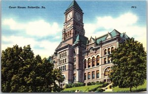 Courthouse Pottsville Pennsylvania PA Building and Landscapes Postcard