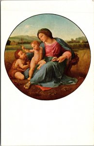 Vtg Washington DC The Alba Madonna by Raphael National Gallery of Art Postcard