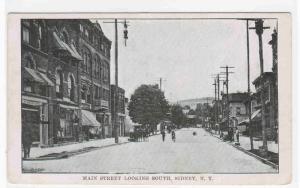 Main Street South Sidney New York 1905c postcard