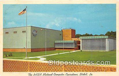 Space Postcard Post Card Slidell, LA, USA Nasa Michoud Computer Operations Sp...