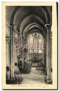 Old Postcard Basilique St Nazaire Carcassonne Cite Nave