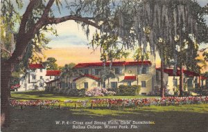 Winter Park Florida 1940s Postcard Rollings College Girls Dormitory