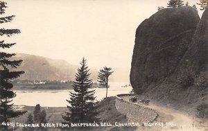 Columbia River, Shepperd's Dell real photo - Columbia Highway, Oregon OR  