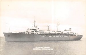 General A W. Brewstar Printed Photo Military Battle Ship  Ship 