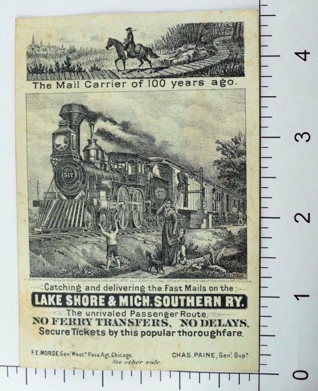 Lake Shore & Mich. Southern RY. 1876 Expo. World's Fair Washington & Grant P62