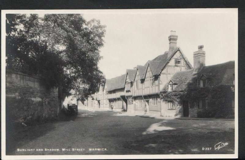 Warwickshire Postcard - Sunlight and Shadow, Mill Street, Warwick  MB349