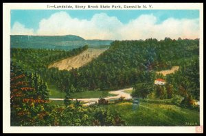 Landslide, Stony Brook State P)ark, Dansville, NY